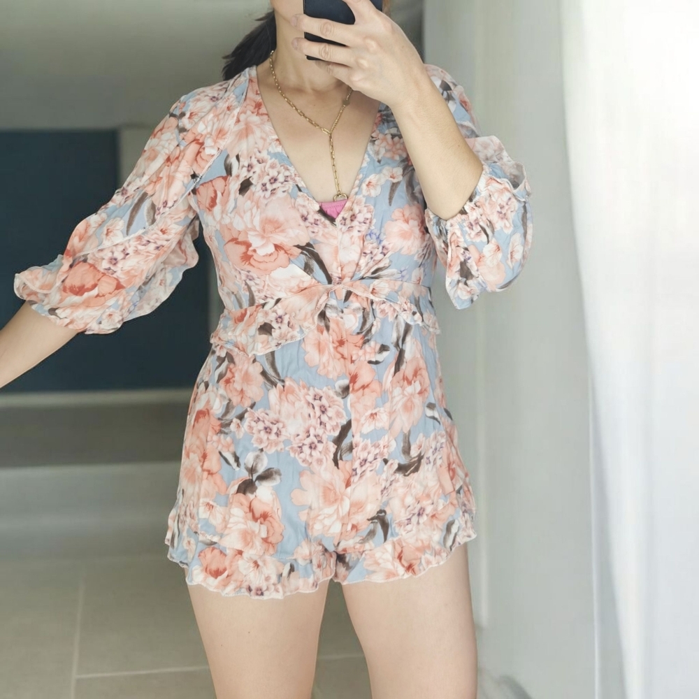JAASE Summer Floral Romper XS